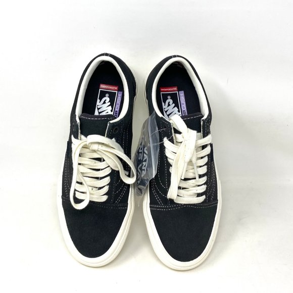 VANS Skate Old Skool Raven Women's Marshmallow Black Suede Canvas VN0A5FCB3FC - Picture 6 of 10